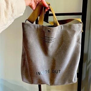 Inside out tote in great condition